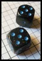 Dice : Dice - 6D Pipped - Black Chessex Speckled Blue Stars - Ebay Jan 2010